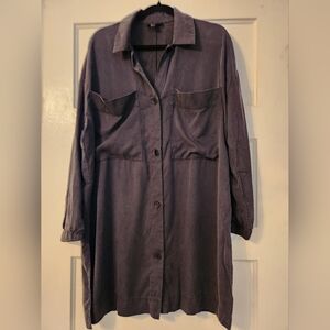 COS Dress, Navy Blue Button Down Shirt Dress, Front Pocket Size 8 EUC